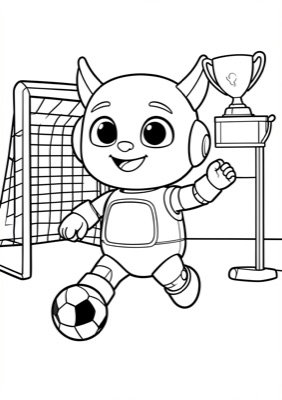 Sports coloring page
